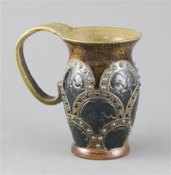 A Martin Brothers mug, late 19th century, H.12cm